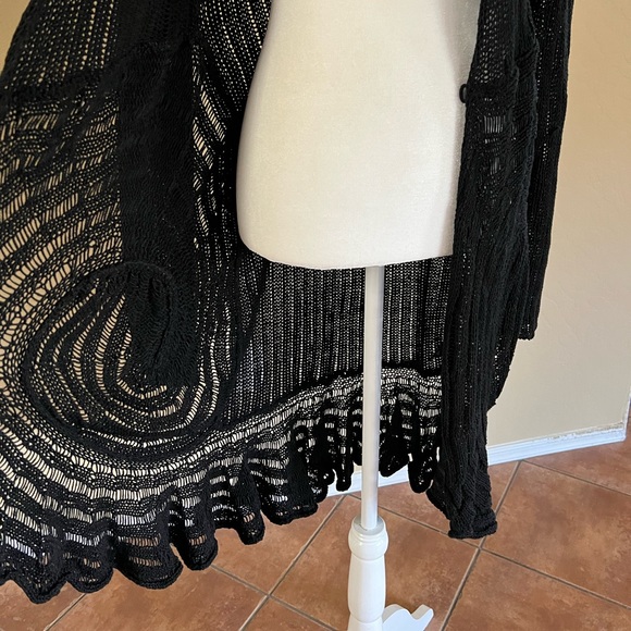 BCBGMAXAZRIA Knitted Open Duster Cardigan Size L - Picture 6 of 13